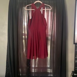 Size 10, beautiful dark red color, casual and perfect lace.